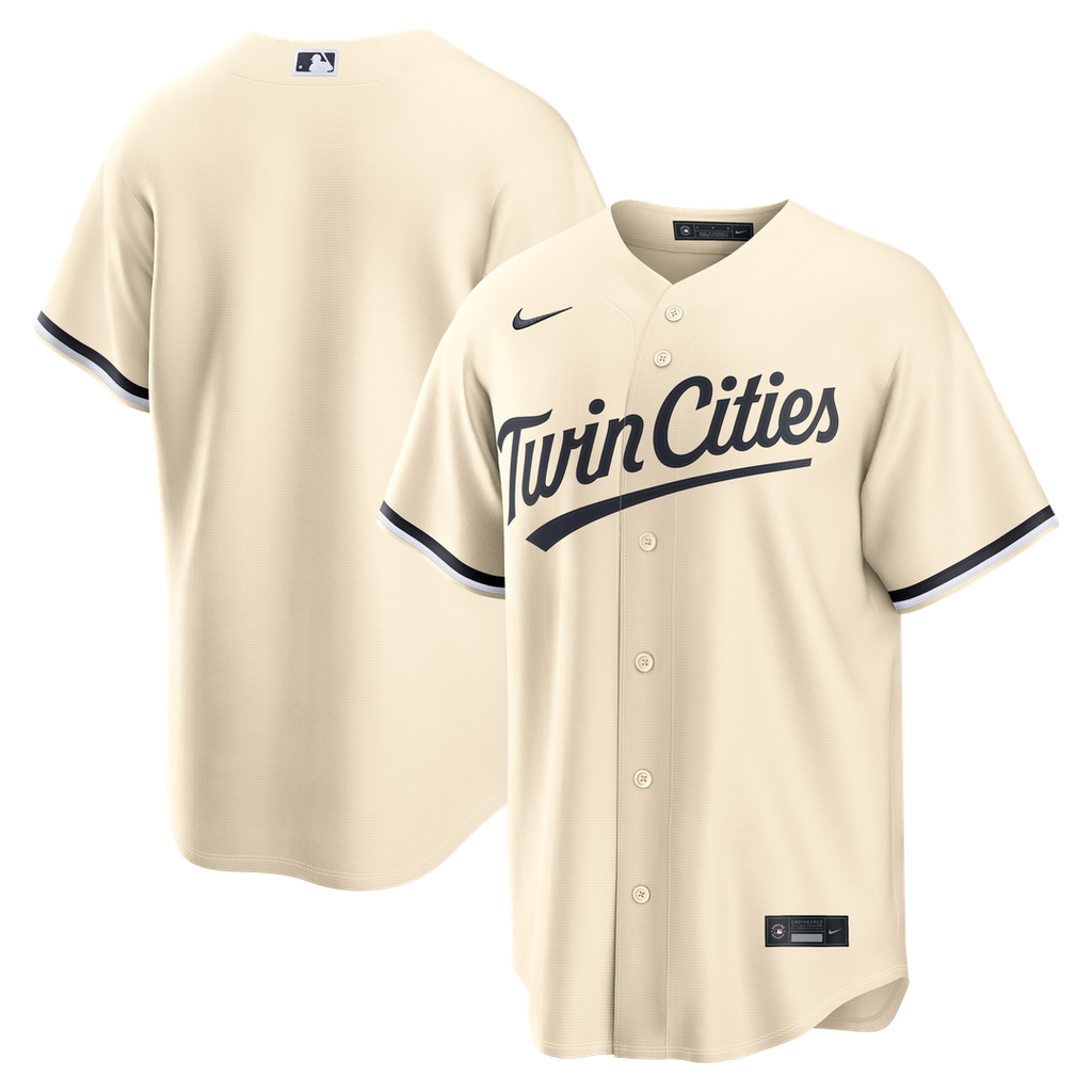 Minnesota Twins Nike Alternate Replica Baseball Jersey - Cream
