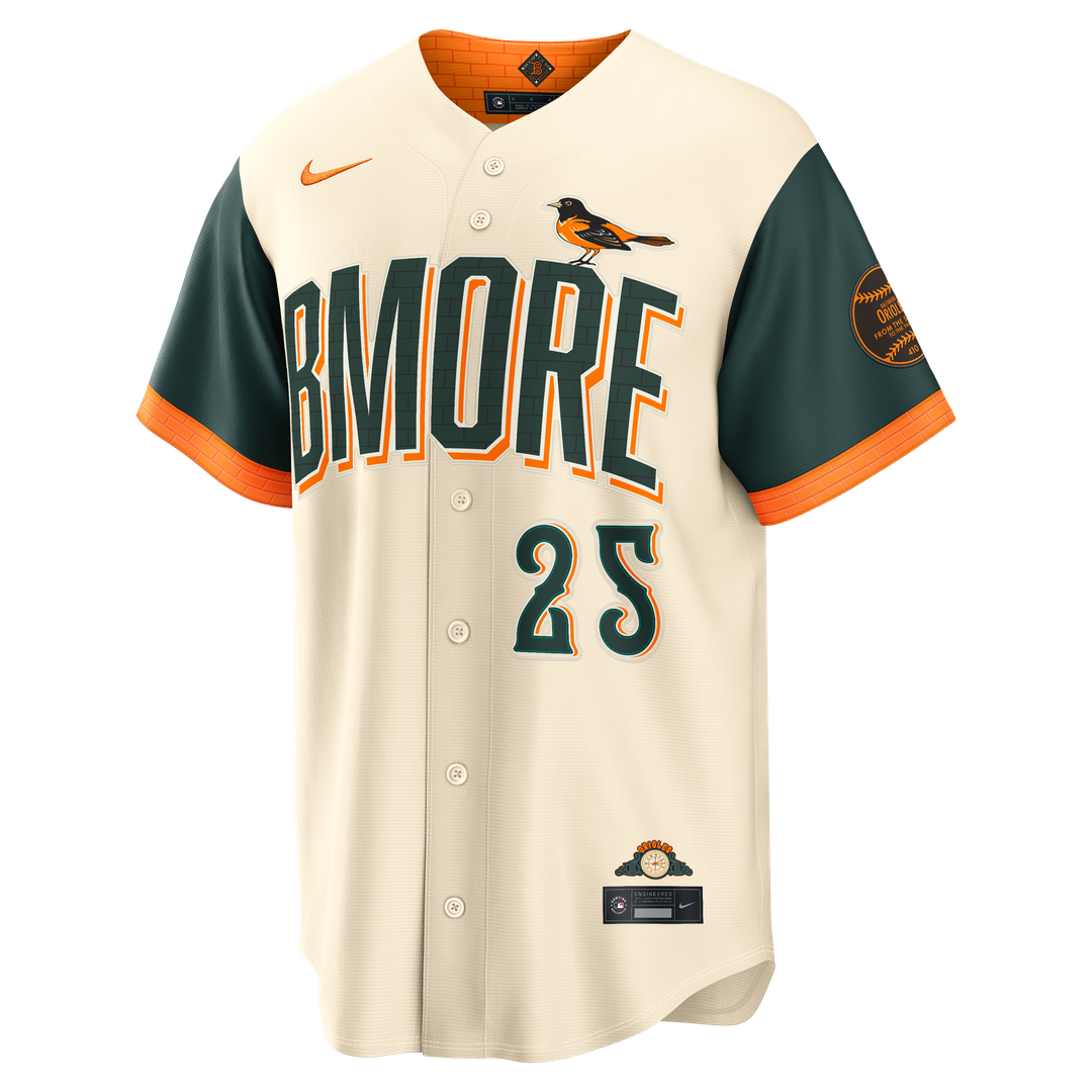 Baltimore Orioles Nike Pete Alonso 2026 City Connect Stadium Baseball Jersey - Cream