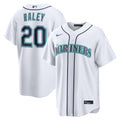 Seattle Mariners Nike Luke Raley Home Replica Baseball Jersey - White