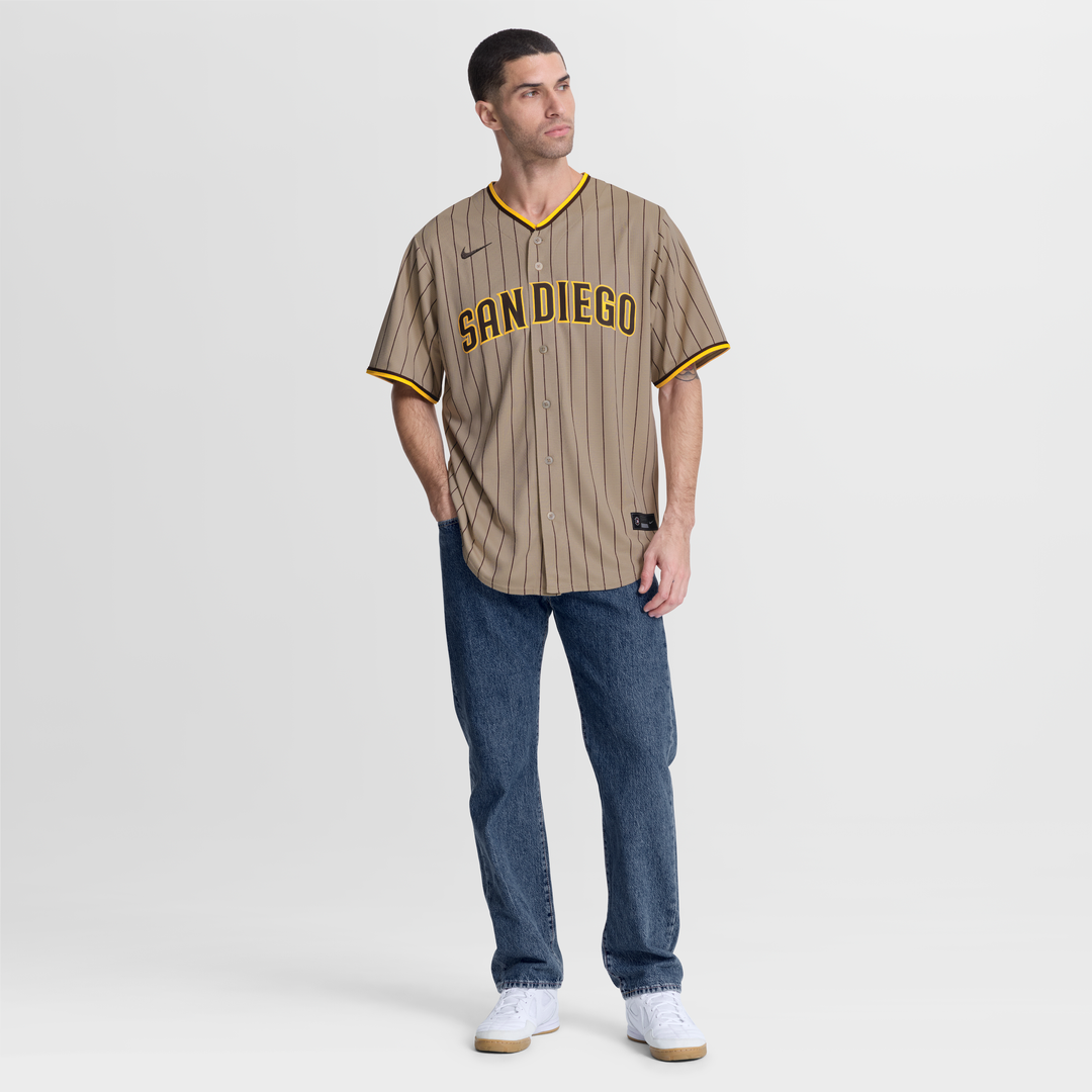 San Diego Padres Nike Alternate Replica Baseball Jersey - Sand