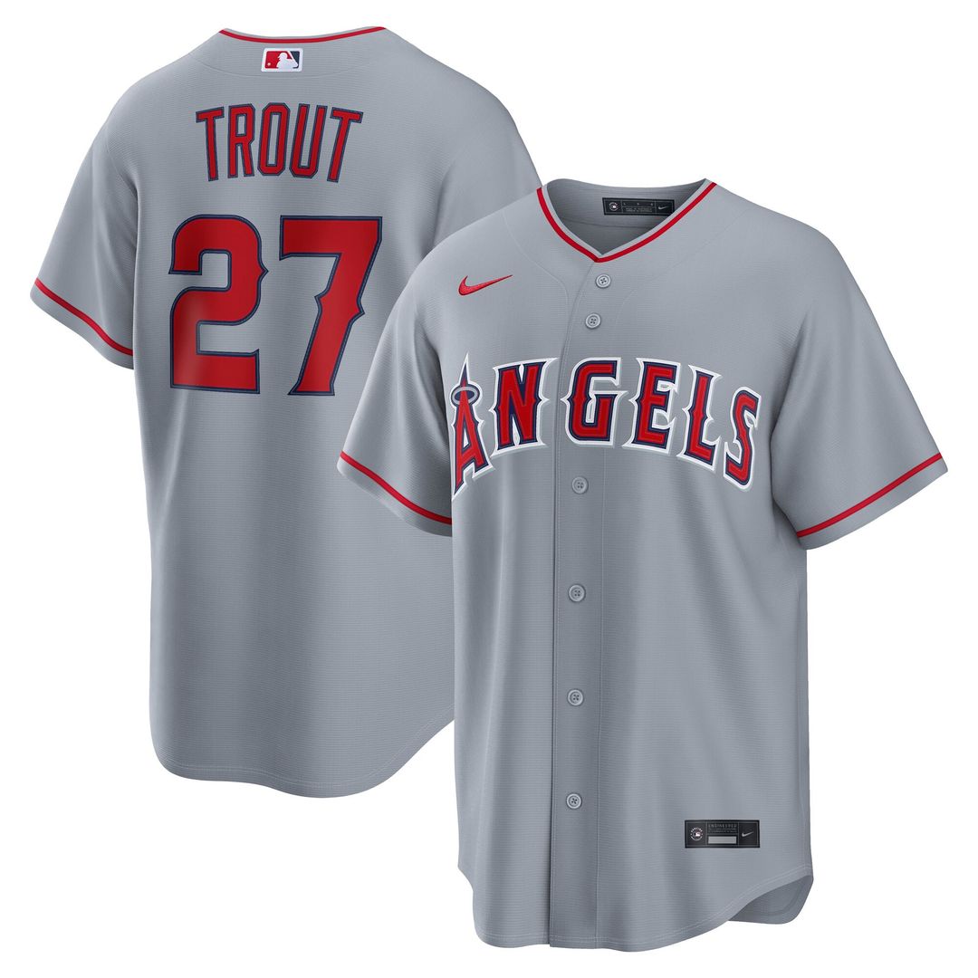 Los Angeles Angels Nike Mike Trout Alternate Replica Baseball Jersey - White