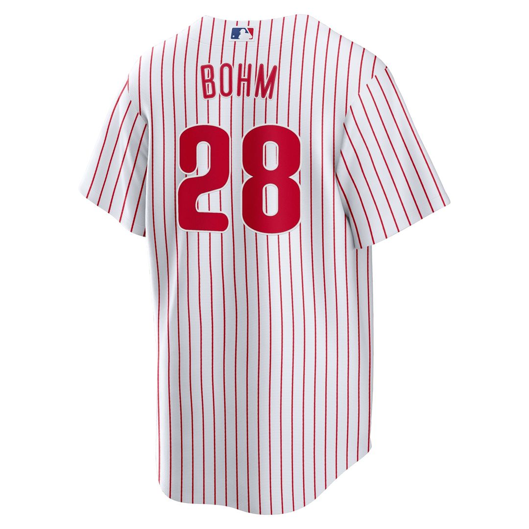 Philadelphia Phillies Nike Alec Bohm Home Replica Baseball Jersey - White