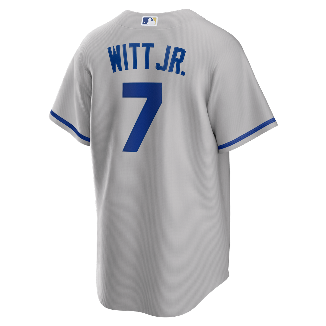 Kansas City Royals Nike Bobby Witt Jr. Road Replica Baseball Jersey - Gray