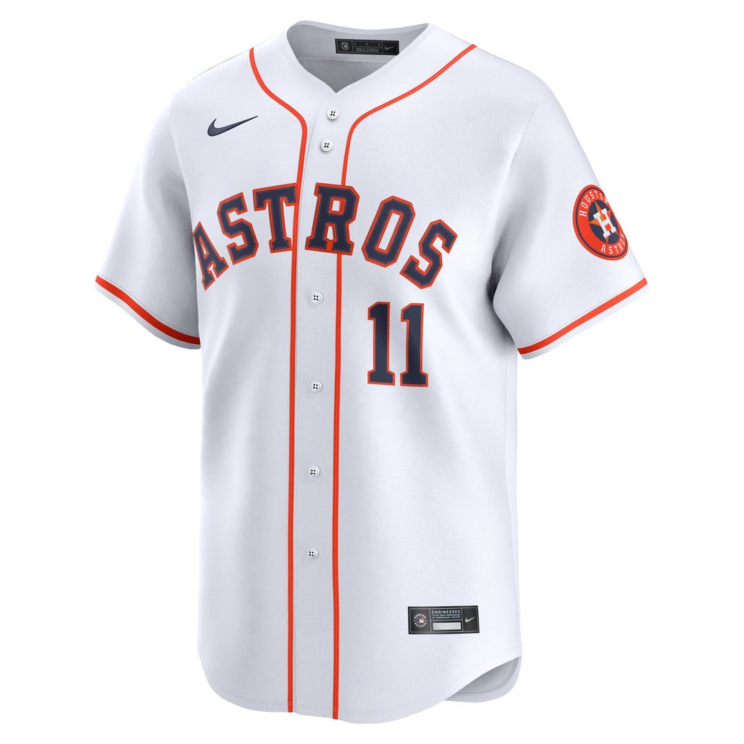 Houston Astros Nike Cam Smith #11 Home Limited Baseball Jersey - White