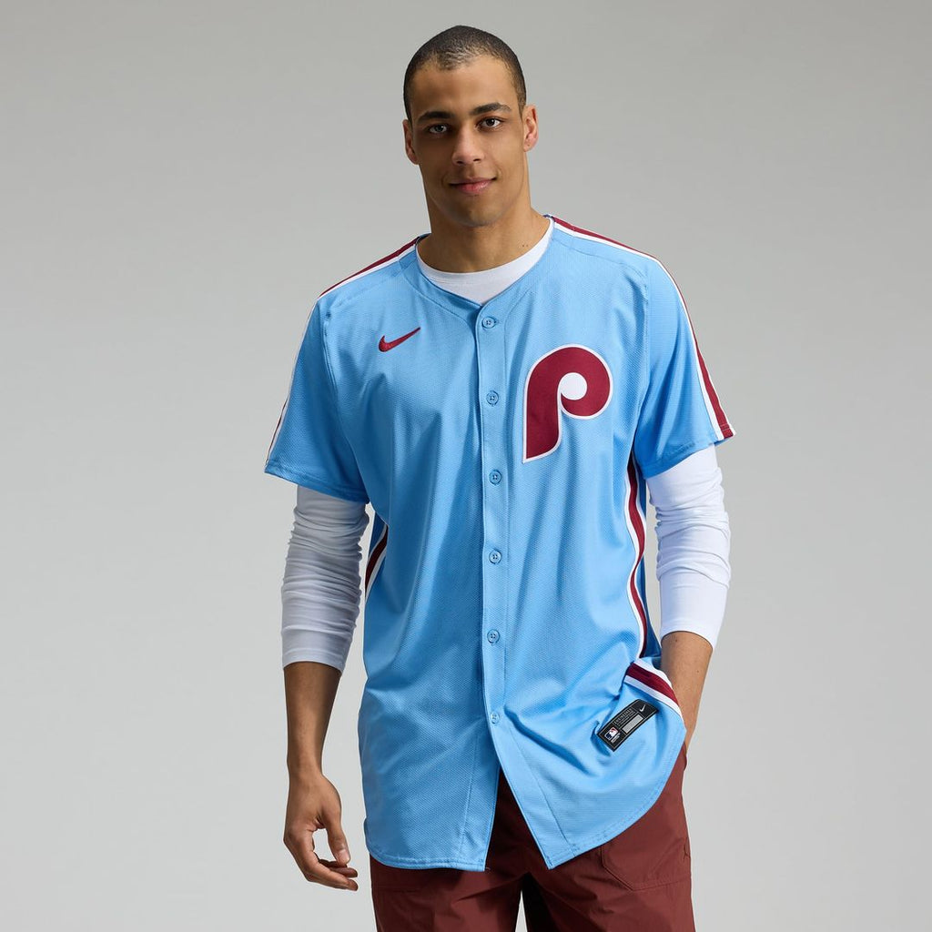 Philadelphia Phillies Nike Alternate Elite Baseball Jersey - Light Blue