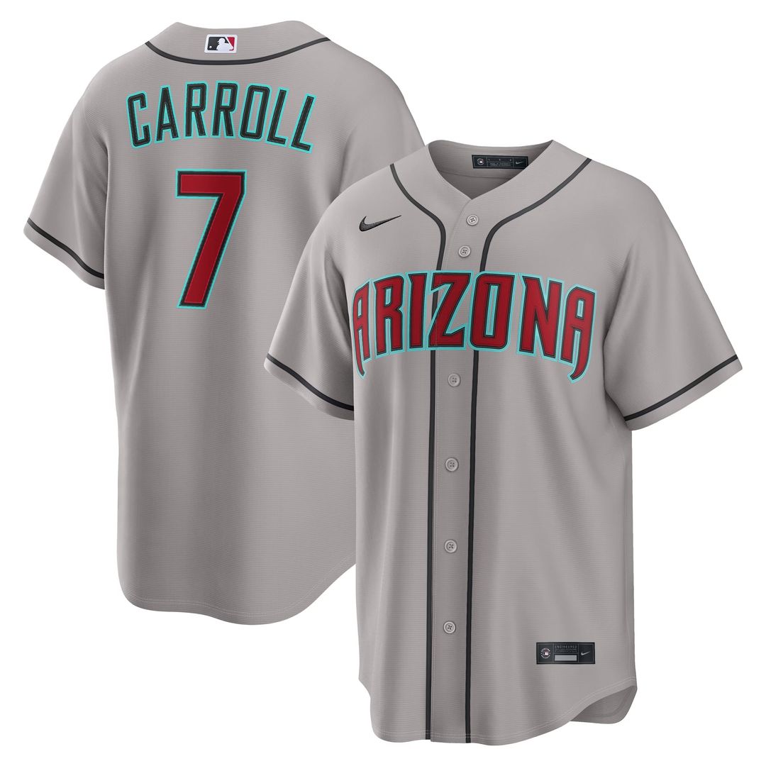 Arizona Diamondbacks Nike Corbin Carroll Crimson Alternate 2 Replica Baseball Jersey