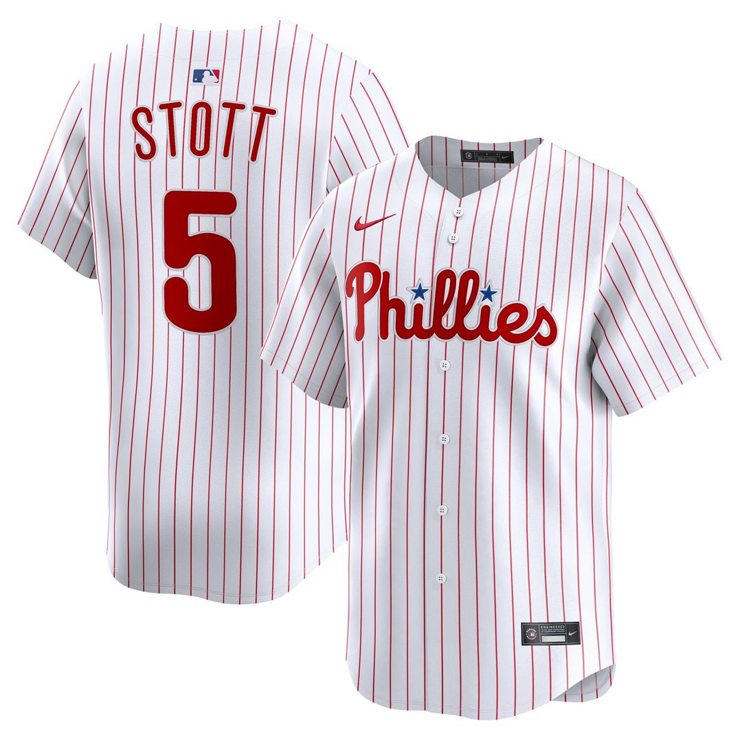 Philadelphia Phillies Nike Bryson Stott Home Limited Baseball Jersey - White