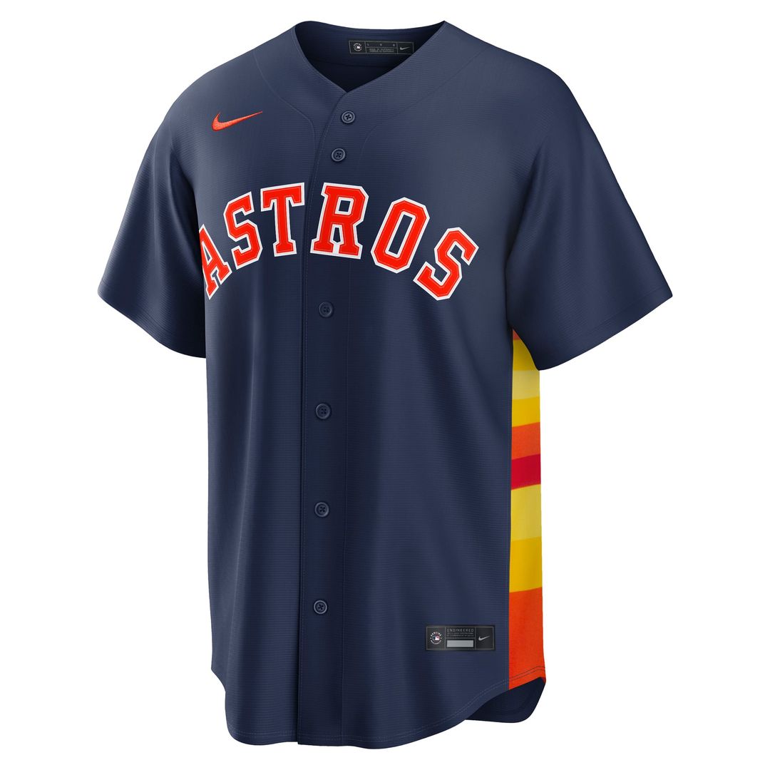Houston Astros Nike Alternate Replica Baseball Jersey - Navy