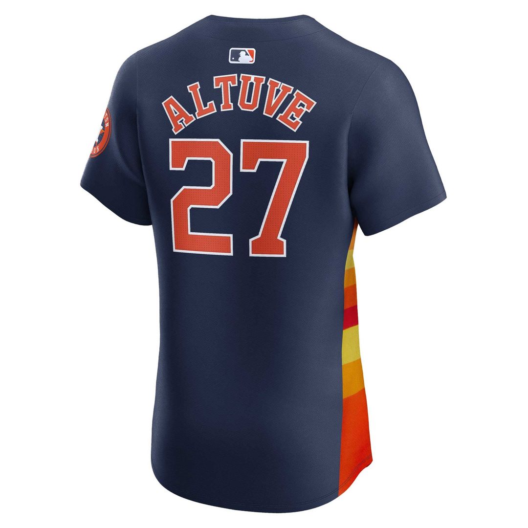 Houston Astros Nike Jose Altuve Alternate Elite Baseball Jersey - Navy