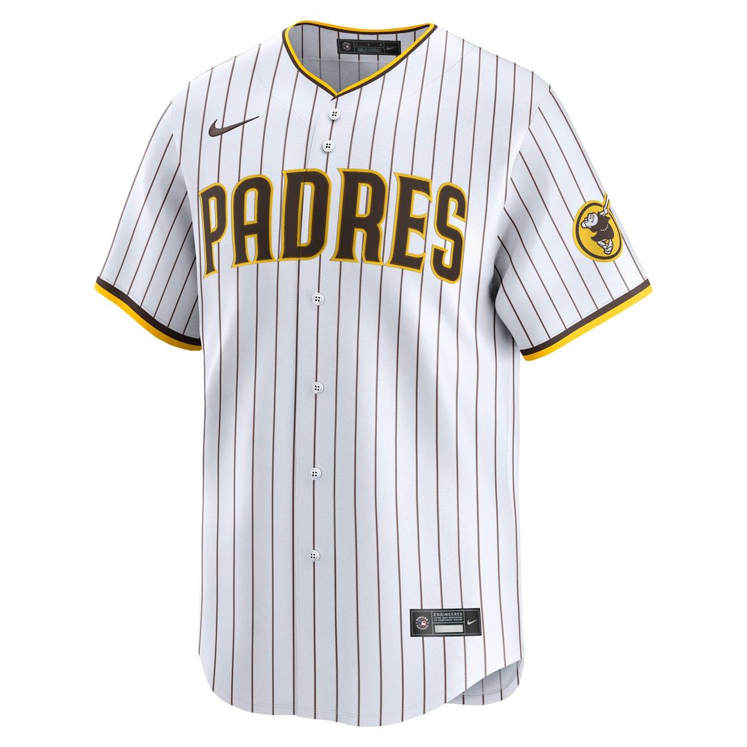 San Diego Padres Nike Home Limited Baseball Jersey - White