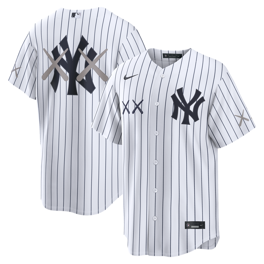 New York Yankees Nike x KAWS White Stadium Baseball Jersey