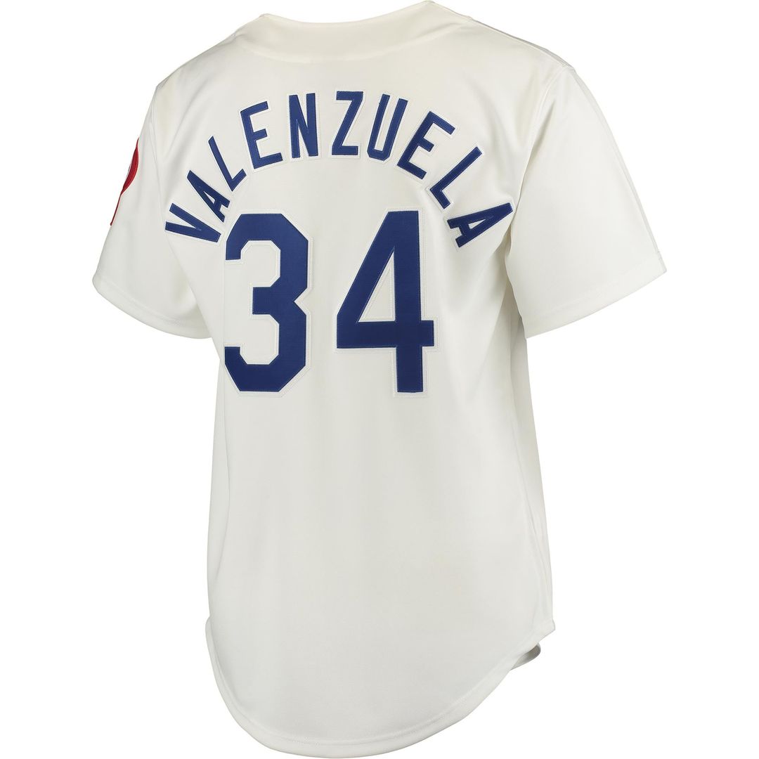 Los Angeles Dodgers Mitchell & Ness Fernando Valenzuela Authentic Baseball Jersey - Gray