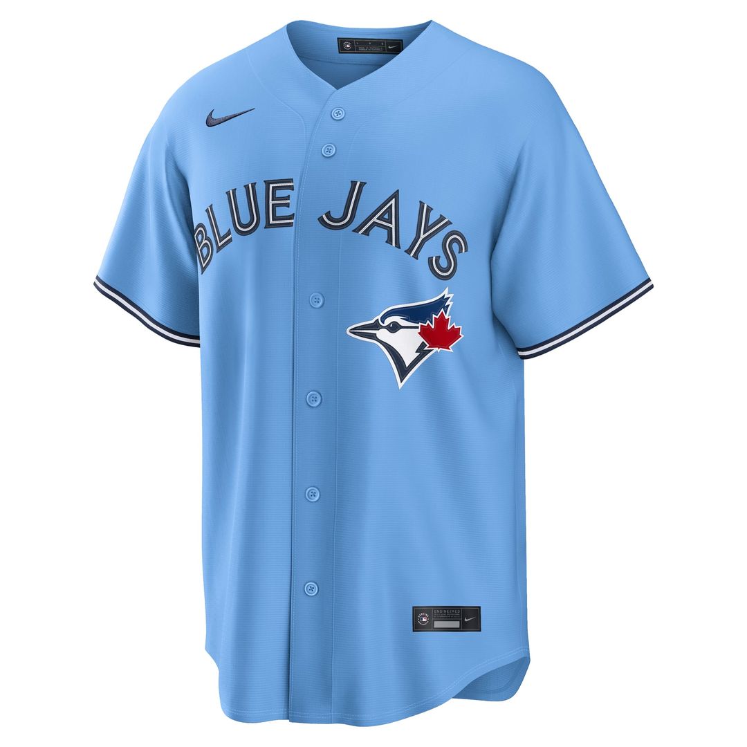 Toronto Blue Jays Nike Alternate Replica Baseball Jersey - Powder Blue