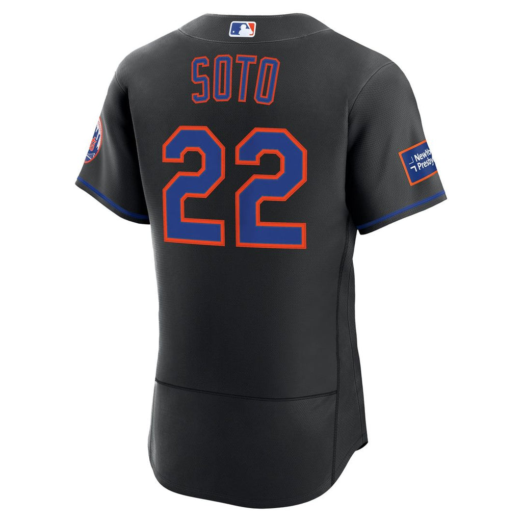 New York Mets Nike Juan Soto Home Authentic Sponsor Patch Baseball Jersey - White