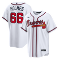 Atlanta Braves Nike Grant Holmes Home Replica Baseball Jersey - White