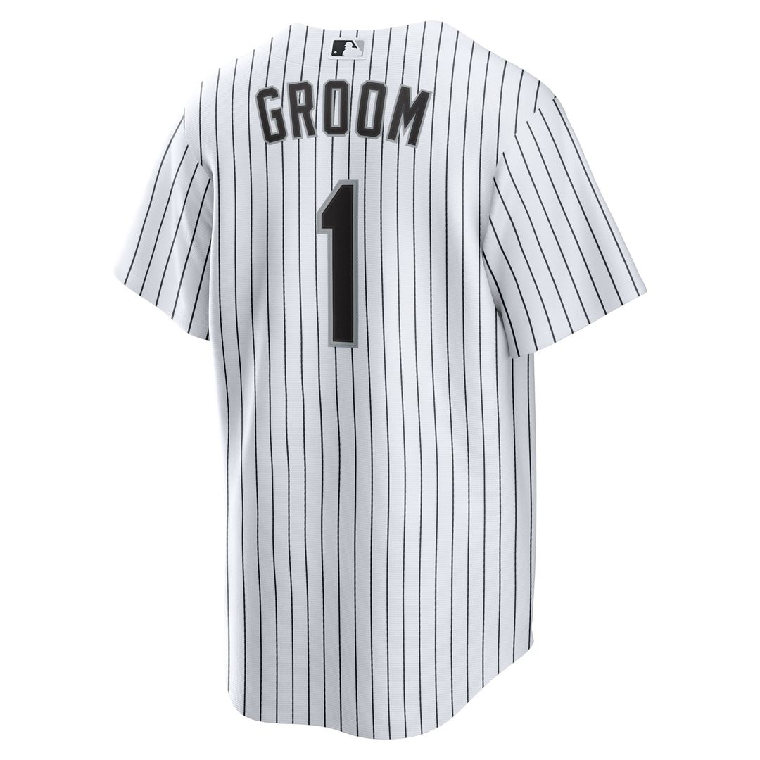 Chicago White Sox Nike #1 Groom Home Replica Baseball Jersey - White