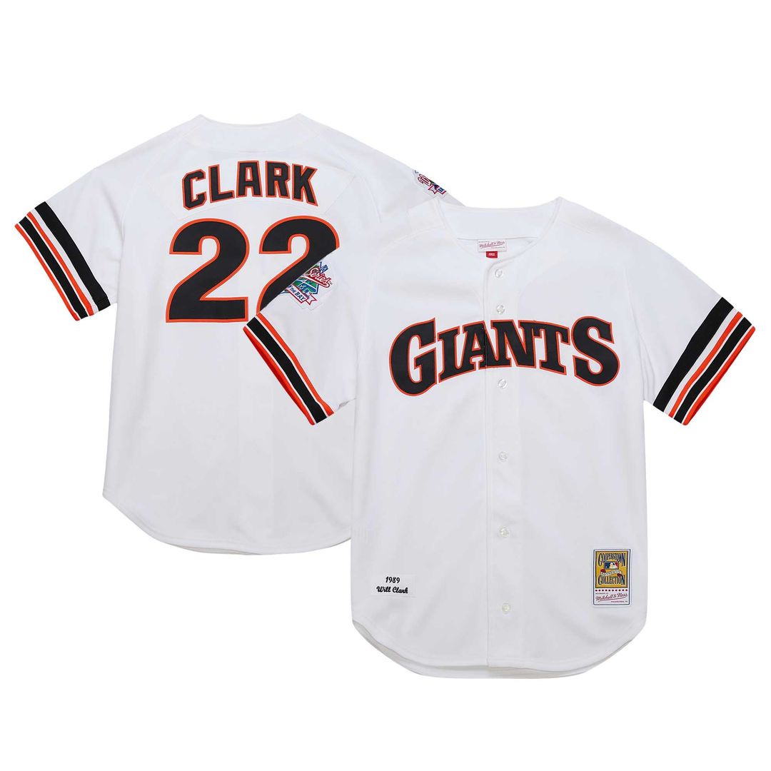San Francisco Giants Mitchell & Ness Will Clark Cooperstown Collection 1989 Authentic Baseball Jersey - White