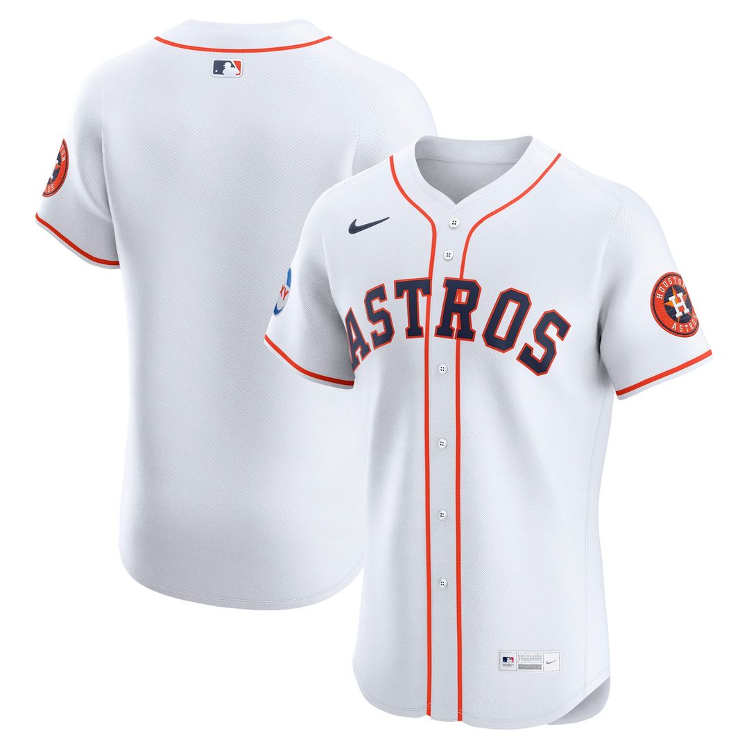 Houston Astros Nike Home Elite Baseball Jersey - White