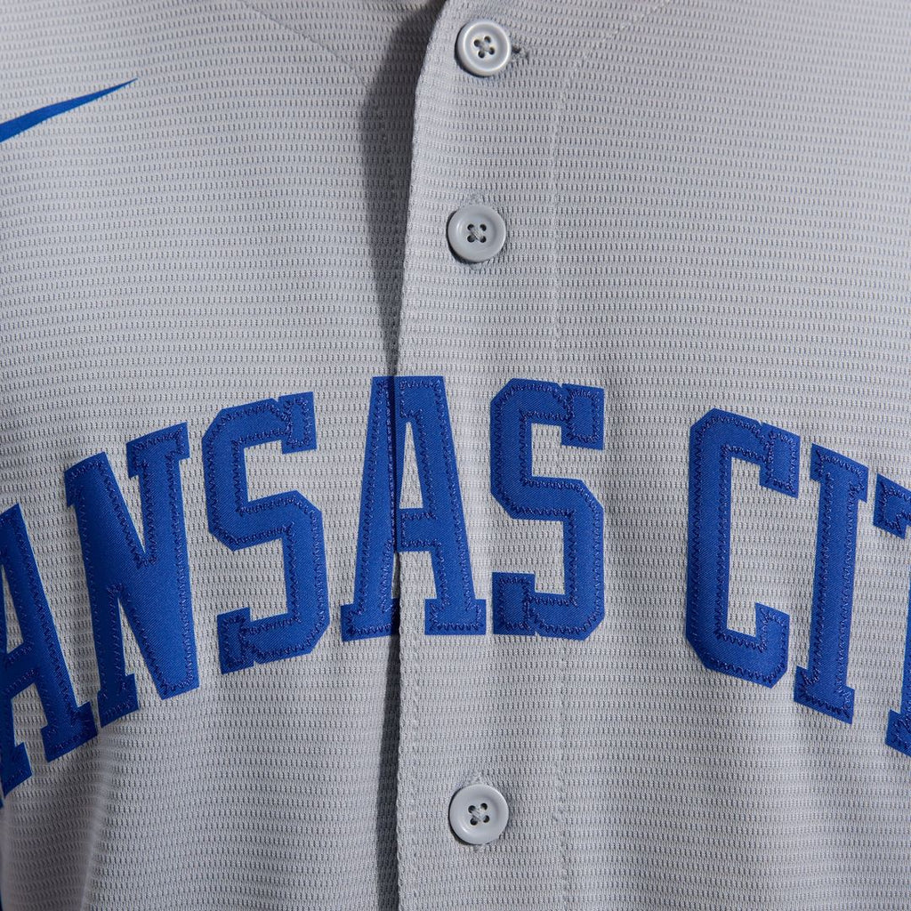 Kansas City Royals Nike Bobby Witt Jr. Road Replica Baseball Jersey - Gray