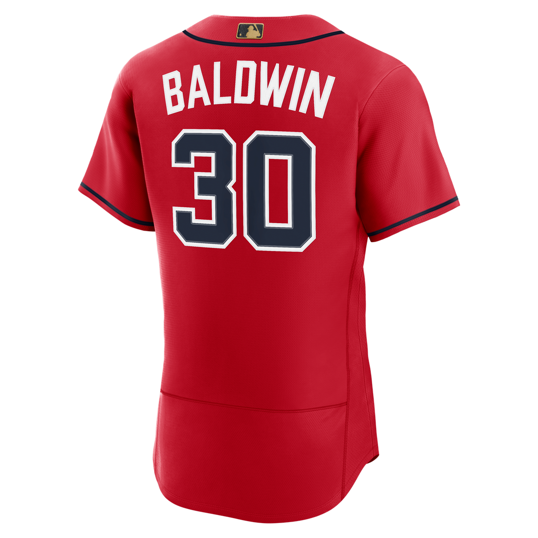 Atlanta Braves Nike Drake Baldwin MLB Awards Authentic Baseball Jersey - Red