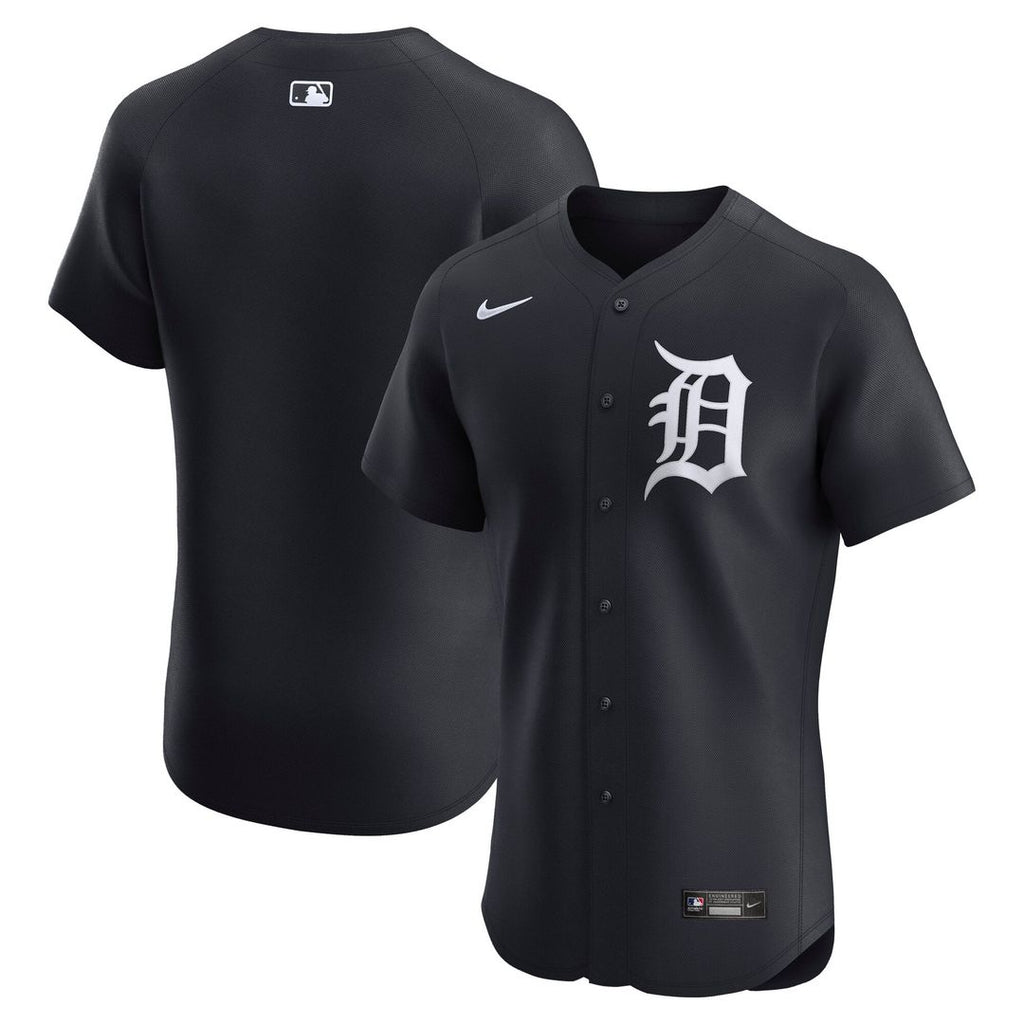 Detroit Tigers Nike Alternate 2 Elite Baseball Jersey - Navy