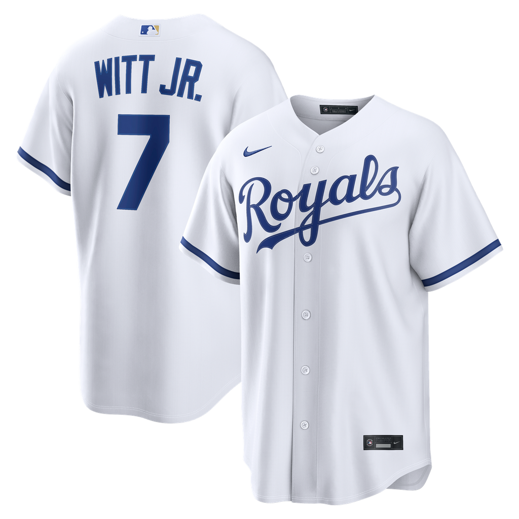 Kansas City Royals Nike Bobby Witt Jr. Home Replica Baseball Jersey - White