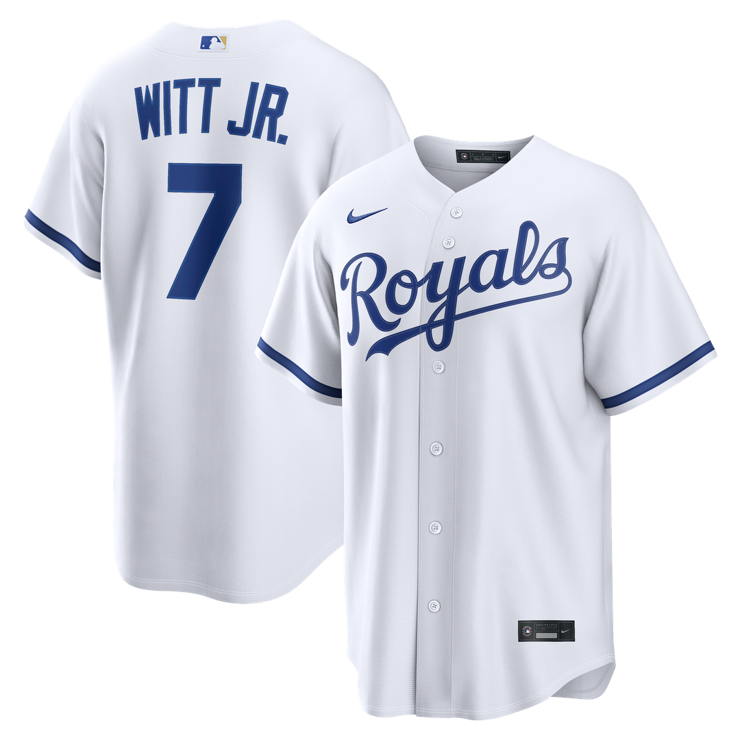 Kansas City Royals Nike Bobby Witt Jr. Home Replica Baseball Jersey - White