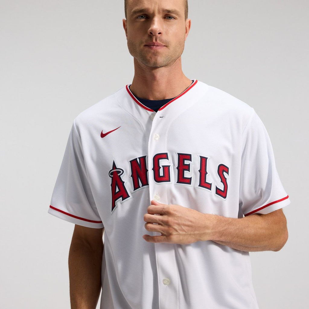 Los Angeles Angels Nike Home Replica Team Baseball Jersey - White