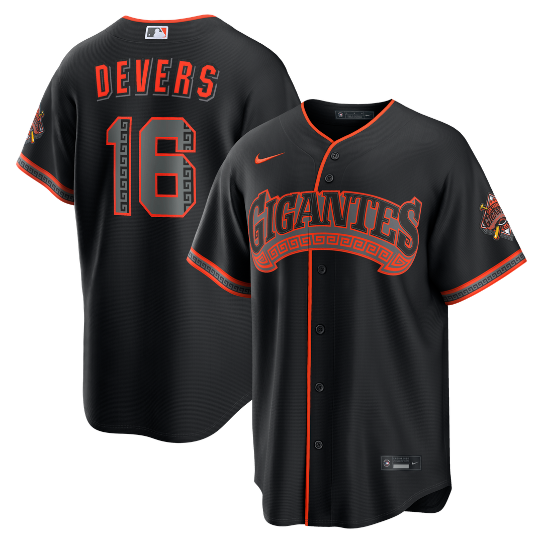 San Francisco Giants Nike Rafael Devers Alternate Stadium Baseball Jersey - Black