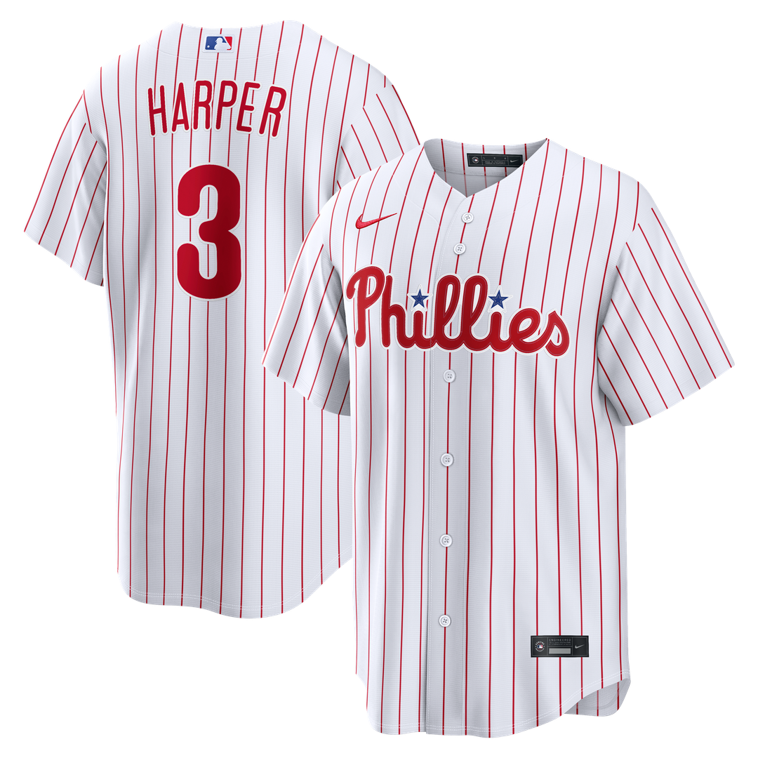 Philadelphia Phillies Nike Bryce Harper Home Replica Baseball Jersey - White