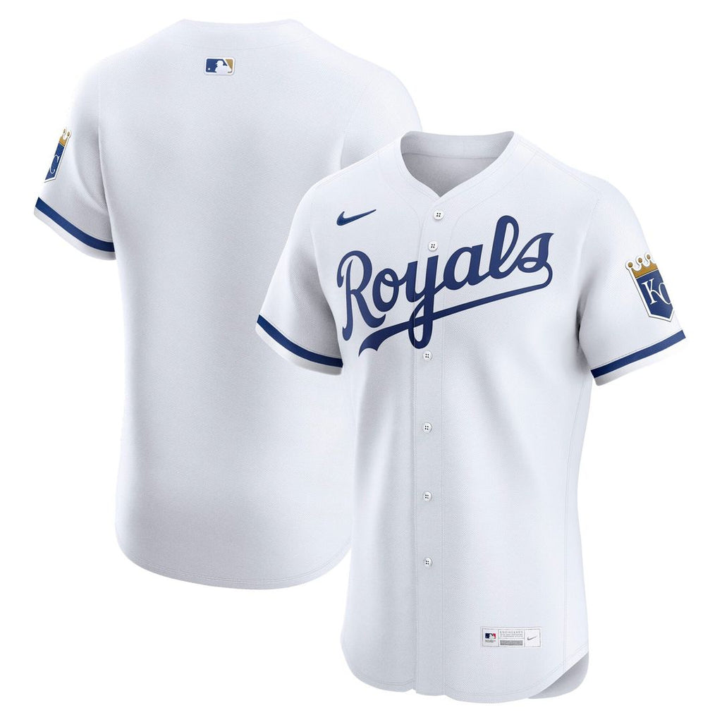 Kansas City Royals Nike Home Elite Baseball Jersey - White