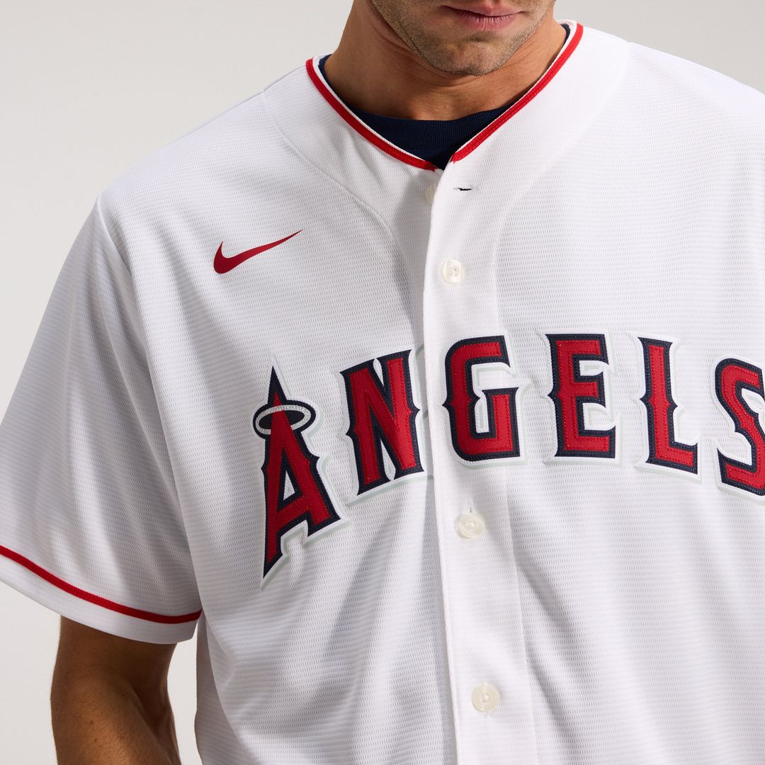 Los Angeles Angels Nike Home Replica Team Baseball Jersey - White