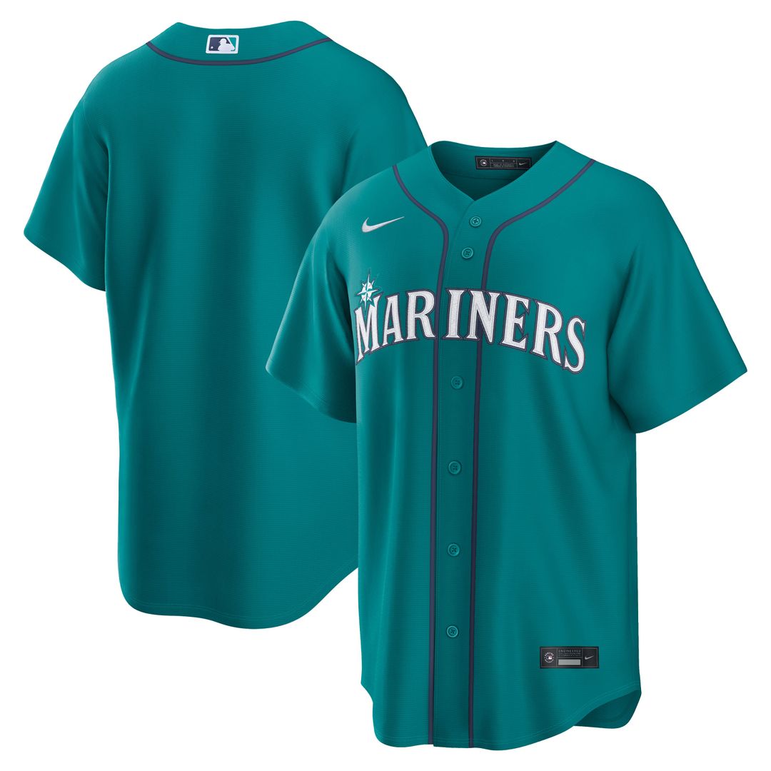 Seattle Mariners Nike Alternate Replica Baseball Jersey - Teal