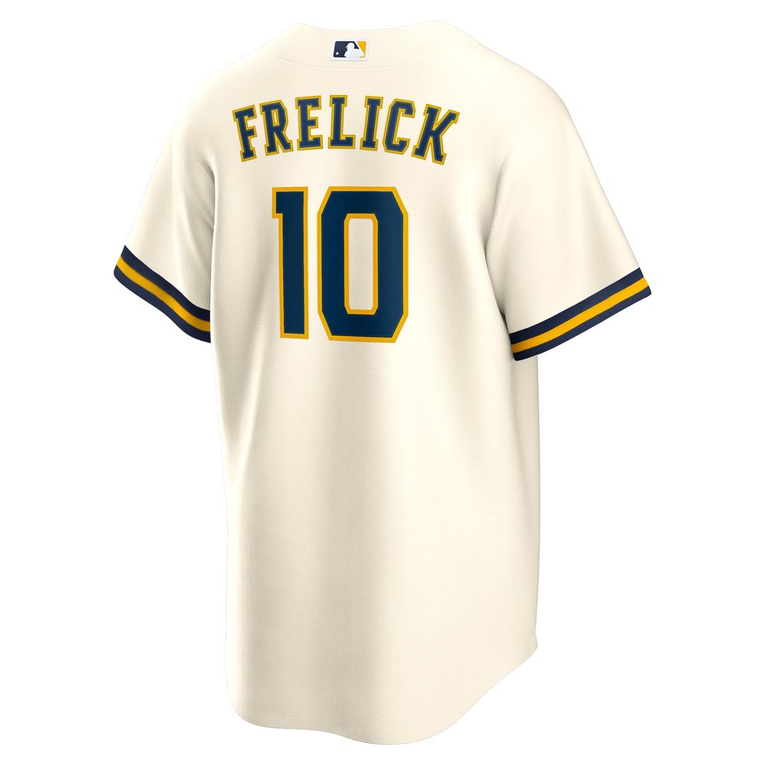 Milwaukee Brewers Nike Sal Frelick Home Replica Baseball Jersey - Cream