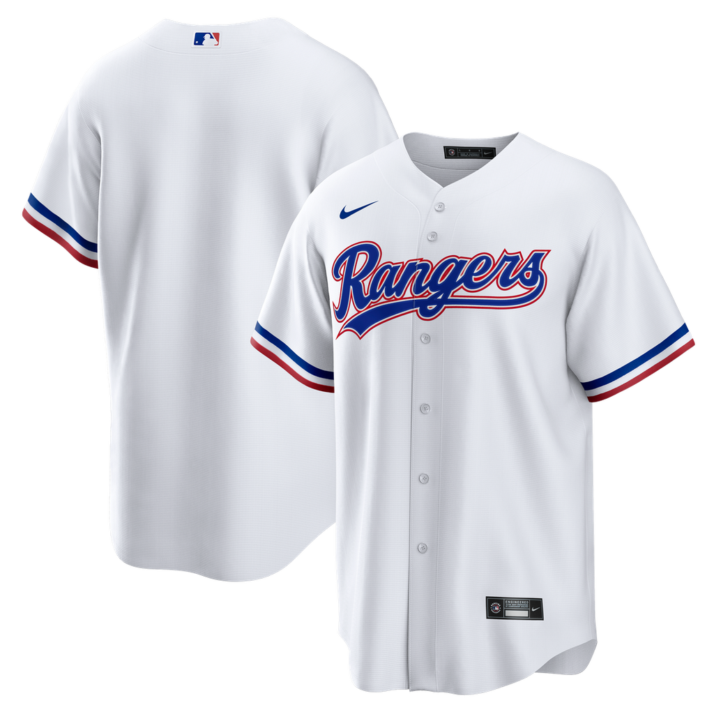 Texas Rangers Nike Home Big & Tall Replica Baseball Jersey - White