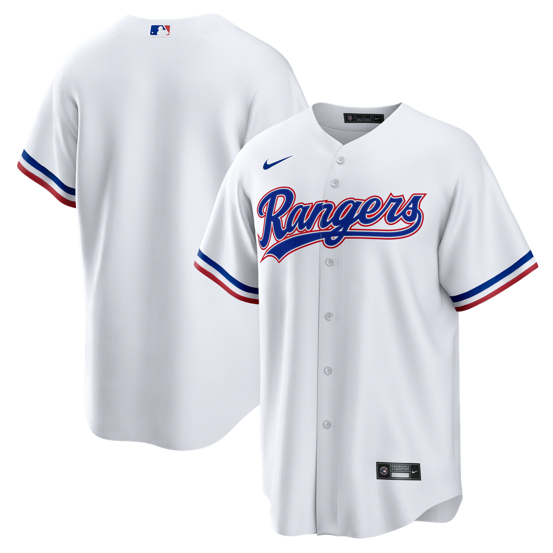 Texas Rangers Nike Home Big & Tall Replica Baseball Jersey - White