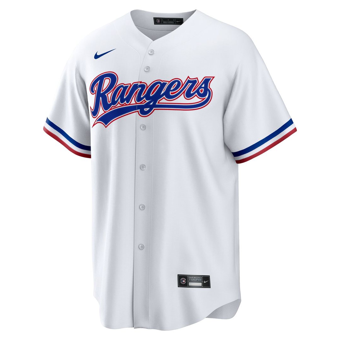 Texas Rangers Nike Jake Burger Home Replica Baseball Jersey - White
