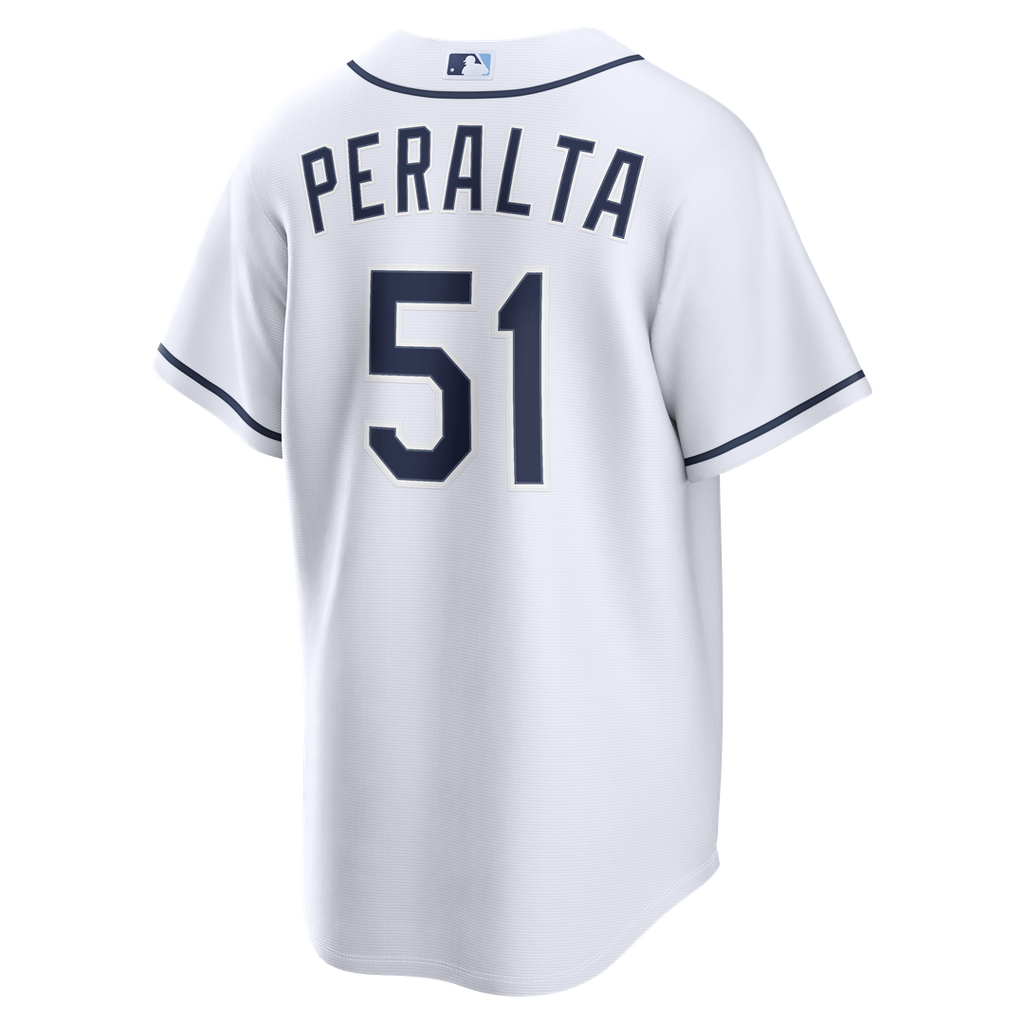 Tampa Bay Rays Nike Freddy Peralta Home Replica Baseball Jersey - White
