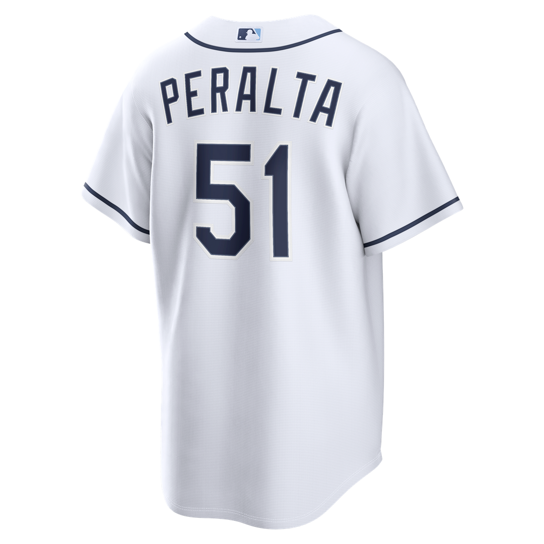 Tampa Bay Rays Nike Freddy Peralta Home Replica Baseball Jersey - White