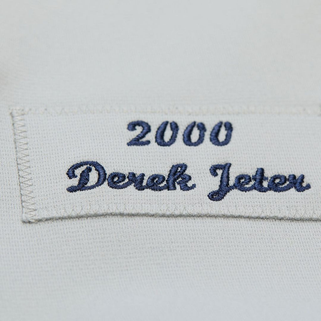 New York Yankees Mitchell & Ness Derek Jeter Cooperstown Collection 2000 World Series Authentic Baseball Jersey - Gray