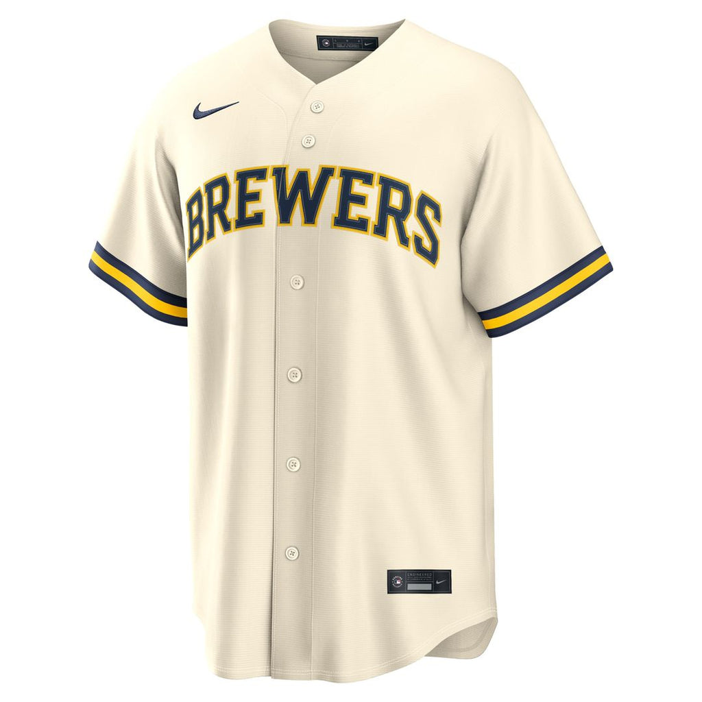 Milwaukee Brewers Nike Andrew Vaughn Home Replica Baseball Jersey - Cream