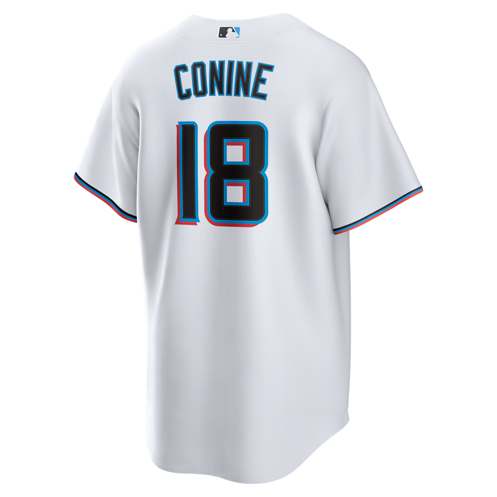Miami Marlins Nike Griffin Conine Home Replica Baseball Jersey - White