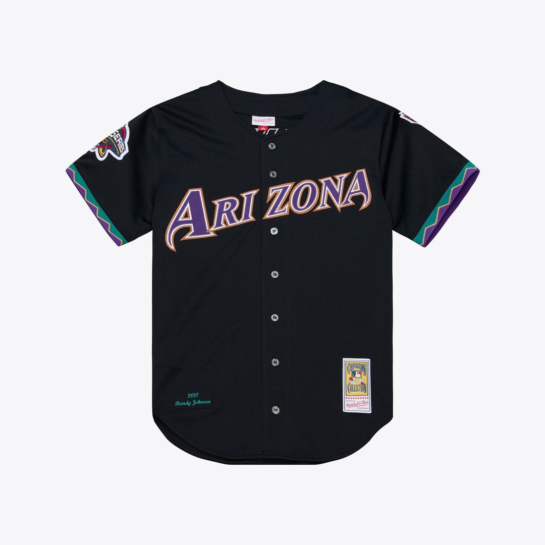 Arizona Diamondbacks Mitchell & Ness Randy Johnson 2001 Authentic Baseball Jersey - Black