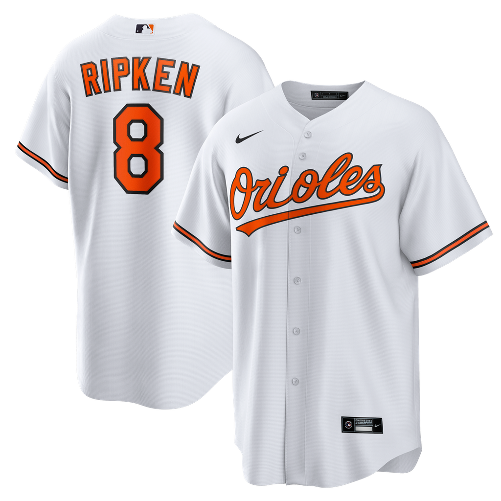 Baltimore Orioles Nike Cal Ripken Jr. Home Retired Player Replica Baseball Jersey - White