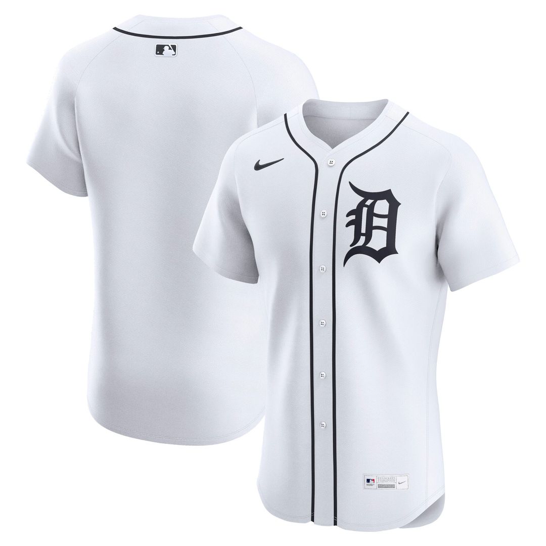 Detroit Tigers Nike Alternate 2 Elite Baseball Jersey - Navy