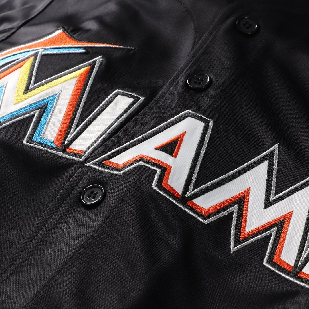 Miami Marlins Mitchell & Ness Jose Fernandez Authentic Batting Practice Baseball Jersey - Black