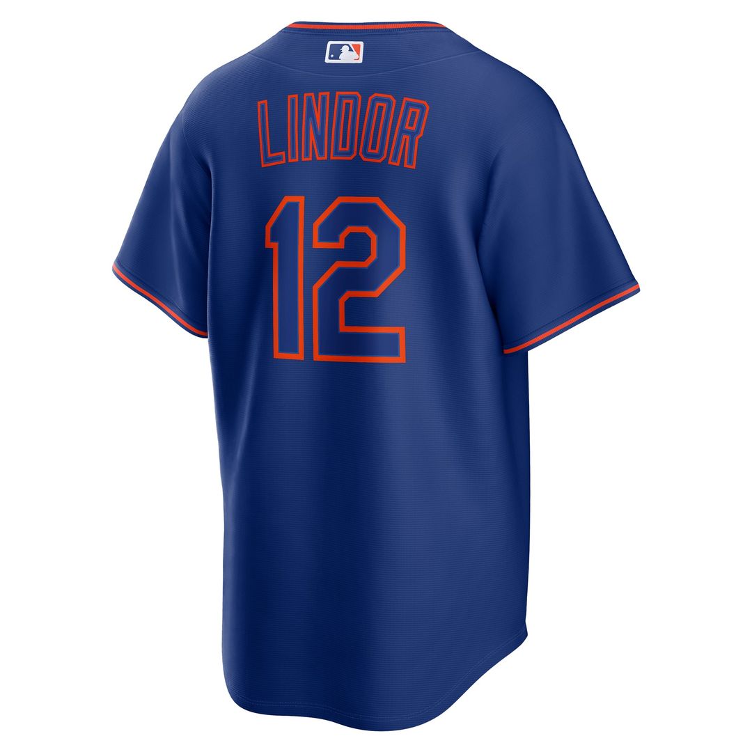 New York Mets Nike Francisco Lindor Alternate Replica Baseball Jersey - Royal