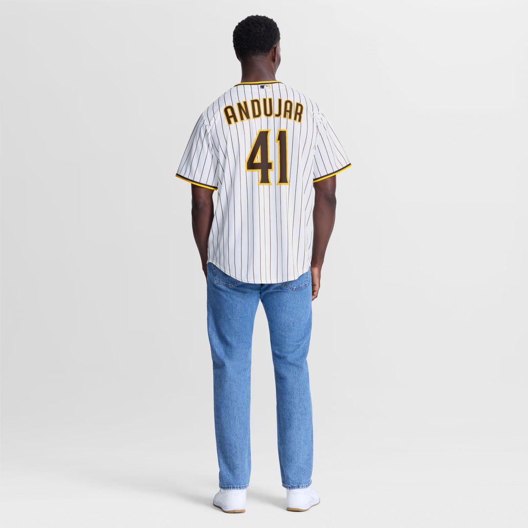 San Diego Padres Nike Miguel Andujar Home Replica Baseball Jersey - White