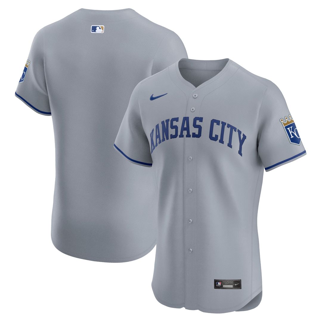Kansas City Royals Nike Home Elite Baseball Jersey - White