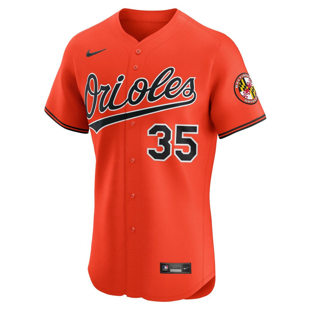 Baltimore Orioles Nike Adley Rutschman Alternate 2 Elite Baseball Jersey - Orange